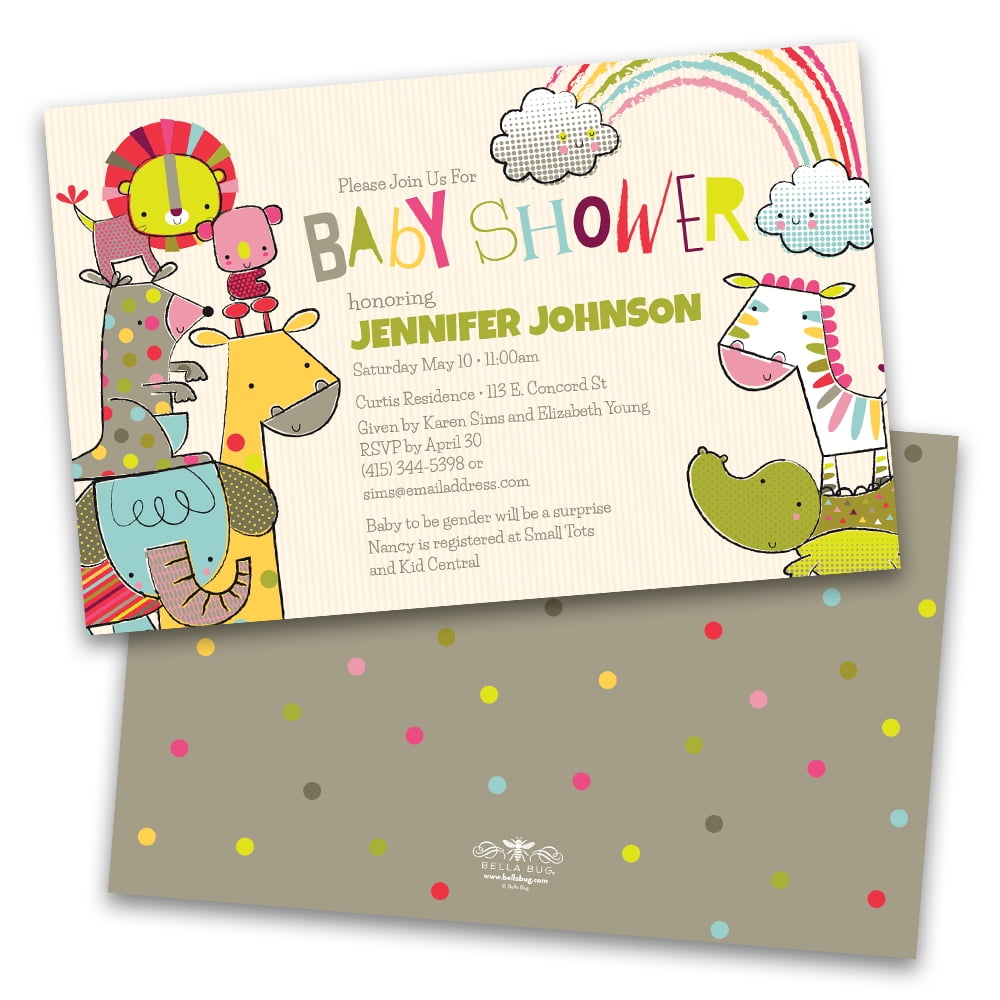 personalized baby shower invitations walmart