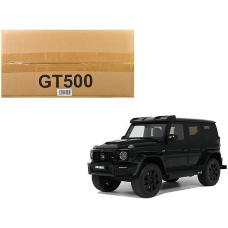 2023 Mercedes-Benz Brabus G800 4x4 Black 1/18 Model Car by GT Spirit