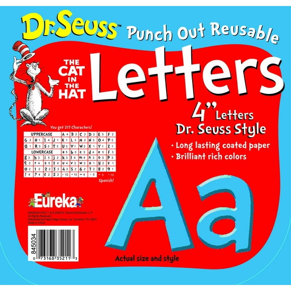 Decoración de aula Eureka School Dr. Seuss El gato en el sombrero