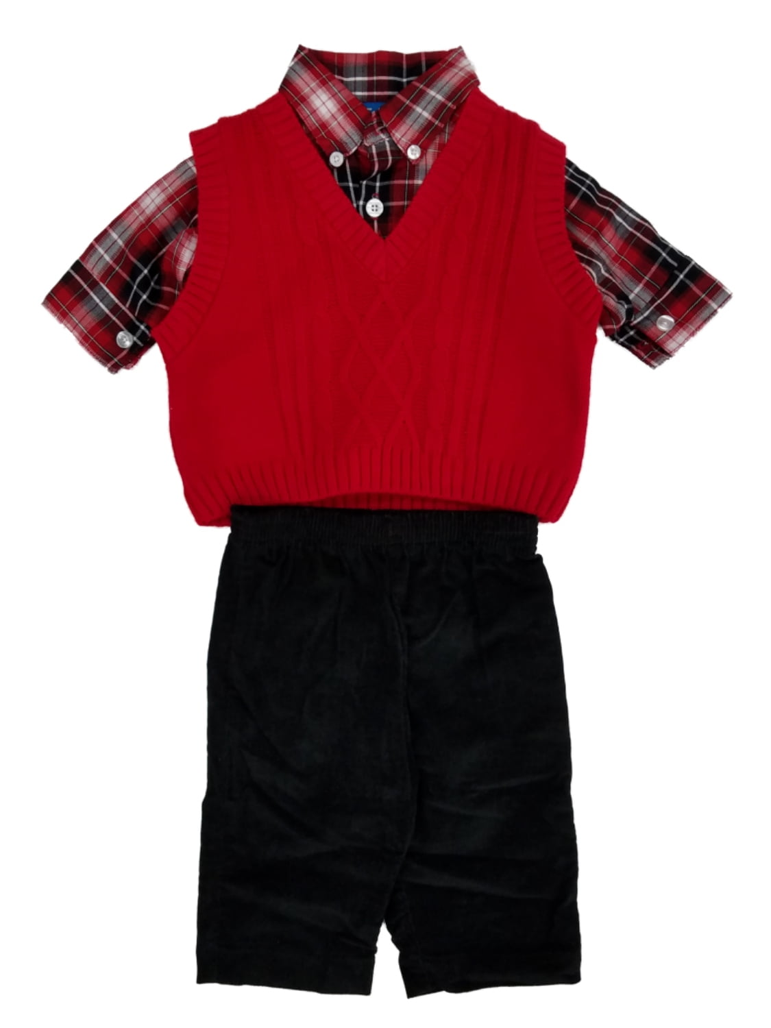 boys black sweater vest