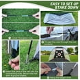 thumbnail image 4 of golf net 10×7-foot golf simulator aid net practice mat, suitable for backyard driving and chipping practice swings, complete with target mat and ball, for indoor and outdoor use, 4 of 6