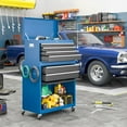 thumbnail image 2 of 8-Drawer Tool Chest, Rolling Tool Storage Cabinet with Enhanced Packaging, Detachable Top Tool Box with Tray Divider, Liners, Metal Tool Cart for Garage Workshop, Blue, 2 of 7