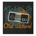 thumbnail image 2 of 9 Crowns Tees Kickin' It Old School Vintage Game Console T-Shirt (Juniors Black, XS), 2 of 3