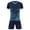 Navy Blue, variant on Hansber Boys Quick Dry Basketball Soccer Jerseys Outfit Loose Athletic Short Sleeve Shirt and Shorts Turquoise XXS
