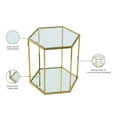 thumbnail image 2 of Meridian Furniture Sei Modular Stainless Steel and Glass End Table, 2 of 5