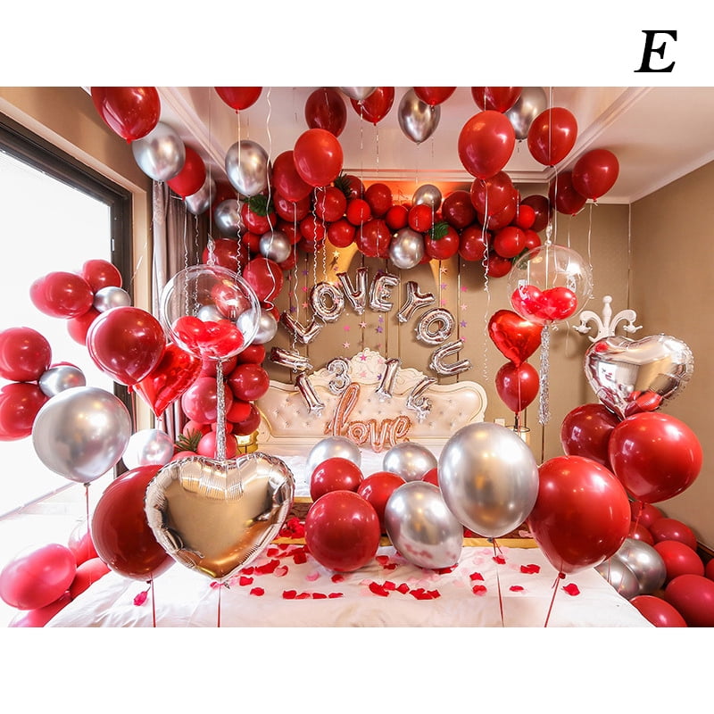 Wedding Room Decoration Wedding Balloon Combination 10 Inch Red ...