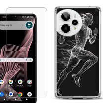 Phone Case for Cricket Icon Plus 2026, with Screen Protector, by OneToughShield - Runner