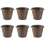 The HC Companies 14 Inch Indoor and Outdoor Classic Flower Pot (6 Pack)