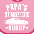 thumbnail image 4 of Inktastic Papas Lil Racing Buddy Boys or Girls Baby Bib, 4 of 4