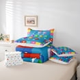 thumbnail image 6 of jejeloiu Number Alphabet Theme 7-Piece Twin Bedding Sets,Colorful Balloon Plaid Bedding Comforter Set For Kids Reversible, 6 of 8