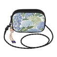thumbnail image 2 of FORMRS Mini Crossbody Bag for Women Adjustable Shoulder Rope Travel Casual Phone Purse, Vibrant Hydrangeas Pattern, 2 of 7