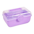 thumbnail image 3 of Caja de almacenamiento de accesorios para el cabello Organizador de accesorios para el cabello para niñas Caja de almacenamiento de joyas Púrpura, 3 of 9