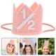 thumbnail image 2 of Sombrero de cumpleaños 1/2 Sombrero de corona de fiesta de cumpleaños Sombrero de corona de bebé Sombrero de corona de cumpleaños Sombrero de cumpleaños decorativo, 2 of 4