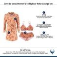 thumbnail image 7 of Love to Sleep  Teddybear Robe Lounge Set (Women), 7 of 7