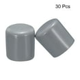 thumbnail image 2 of 30Pcs Round Rubber End Caps 30mm Grey Vinyl Bolt Cover Screw Thread Protector, 2 of 5
