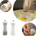 Manual Pepper Mill with Ceramic Grinder Elegant Shaker Bottle for Gourmet Seasoning Glass