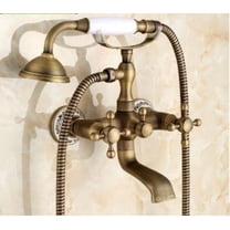 Juno Antique Design Brass Body Wall Mount Clawfoot Bath tub faucet