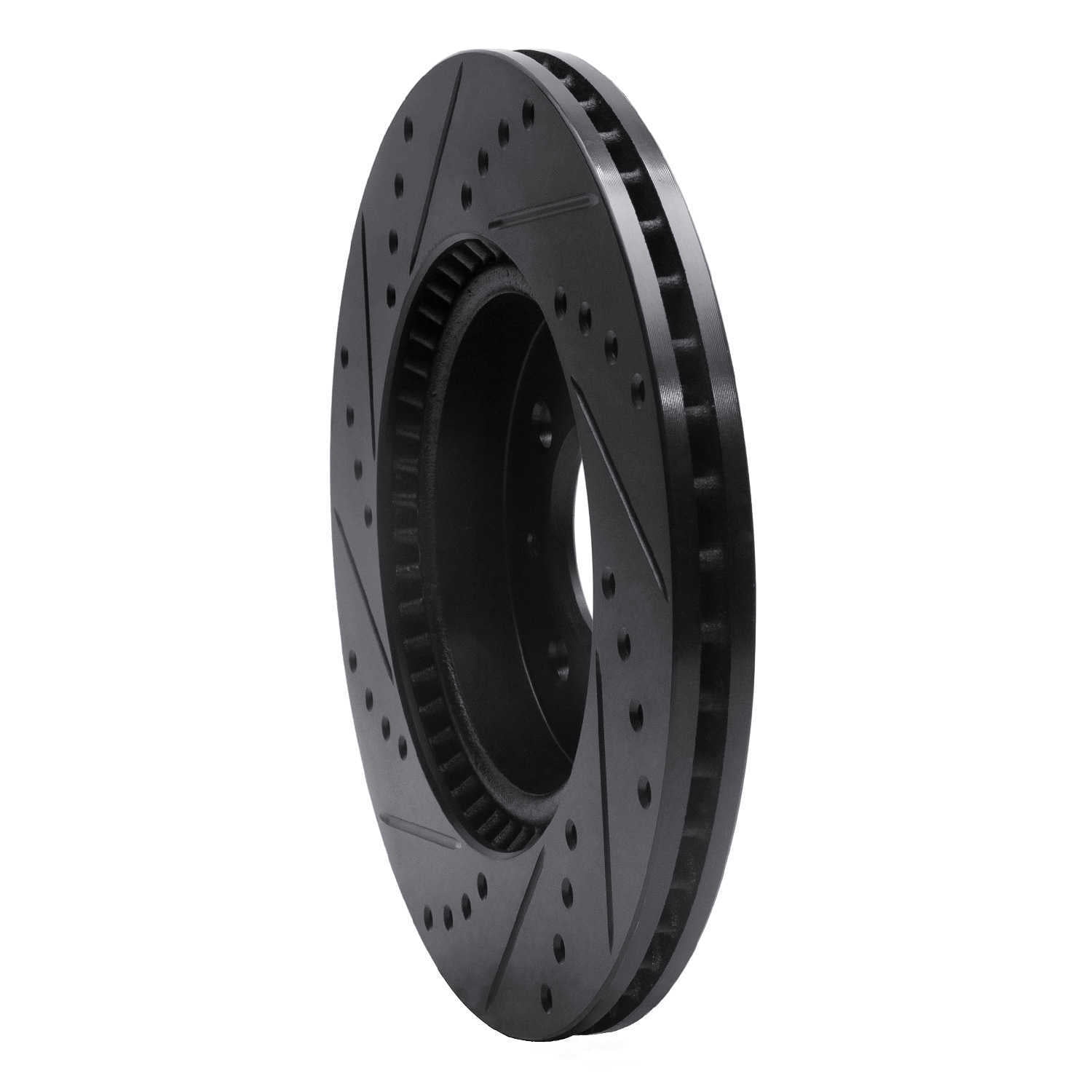 Dynamic Friction Company 633-21015R DFC Brake Rotor - Drilled And Slotted - Black