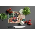 thumbnail image 3 of English Cocker Spaniel Cozy Christmas Glass Cutting Board Large 12 in x 15 in, 3 of 5