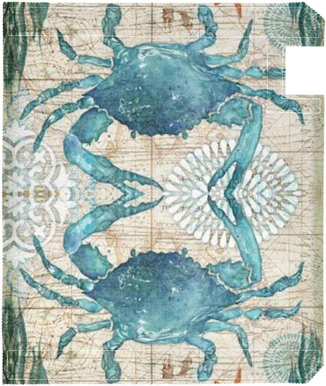 Ocean Crab Magnetic Mailbox Cover MailWraps Garden Yard Home Decor for Outside Standard Size-18"x 20.7"…
