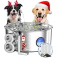 thumbnail image 1 of Fuente de agua para perros subteenmate para perros grandes de acero inoxidable de 8 litros, 1 of 1