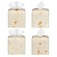 thumbnail image 2 of Gukieu Pita Tortilla Print Leather Tissue Box, PVC Waterproof Velcro Opening and Closing Square Tissue Box Holder, Suitable for Home and Office Decoration, 2 of 7