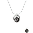 thumbnail image 2 of Delight Jewelry Silvertone Nurse Caduceus Seal - RN Gymnastics Ring Charm Necklace, 18", 2 of 4