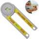 thumbnail image 1 of Mitre Saw Protractor 360 ° Buscador de ángulo portátil Buscador de ángulo digital de plástico Regla Buscador de ángulo a prueba de óxido Escala Herramienta de medición de precisión JFHHH pequeña, 1 of 4