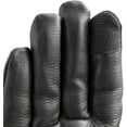 thumbnail image 3 of First Mfg Co - Collector - Men's Motorcycle Biker Riding Black Leather Gloves - Large - Cinched Wrists, 3 of 4