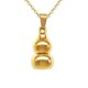 thumbnail image 1 of Collar con colgante de urna conmemorativa en forma de calabaza para cenizas dorado Yashi 22664, 1 of 5