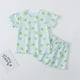 thumbnail image 3 of Odeerbi 0-8 Años Niños Niñas Conjunto de Verano Estampado de Fresas Lechuga Manga Corta Tops Shorts Conjunto de Pijama de Dos Piezas, 3 of 3