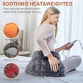 thumbnail image 7 of Weighted Electric Heating Pad with Massage, 3 Heat Levels & 3 Vibration Settings for Back Pain, Neck and Shoulders, 7 of 7