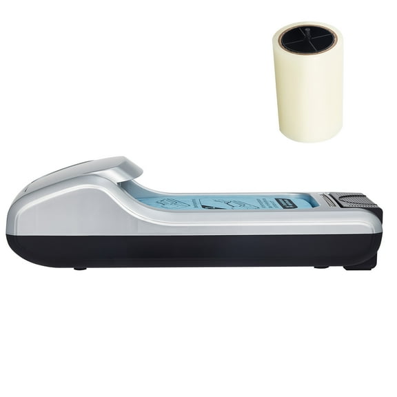 KFFKFF Automatic Shoe Film Dispenser with 1 Roll (600 Pcs) of Non-Slip Disposable Sole Covers, Fits Up to US Size 11, Ideal for Home, Office, Laboratory, Factory, Hospital, and Indoor Use, Silver