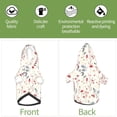 thumbnail image 6 of Honeii Wildflower Watercolor 3 Print Small Dog Hoodies Pet Hooded Sweatshirts Fall Winter Puppy Cat Sweaters Warm Clothes for Small Dogs Outfits Costume-X-Large, 6 of 7