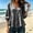 *Gray, variant on ClodeEU Women's V Neck Puff 3/4 Sleeve Tiered Ruffle Peplum Blouse,Loose Solid Babydoll Casual Top Army Green,Women's Plus L