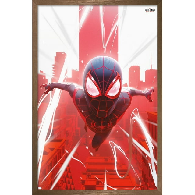 Marvel's Spider-Man: Miles Morales - Falling Wall Poster, 22.375" x 34"