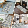 thumbnail image 5 of Runner Rug 2 x 6 Ft, Purple Hydrangea Washable Non-Slip Floor Mat for Kitchen Hallway/Entryway, Spring Floral Elegant Pastoral Watercolor Long Kitchen Runner Area Rugs for Living Room, Low-Profile, 5 of 7
