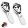 thumbnail image 1 of 2 cucharas medidoras de acero inoxidable para café, cucharadas de café para café molido, té (plata), 1 of 6