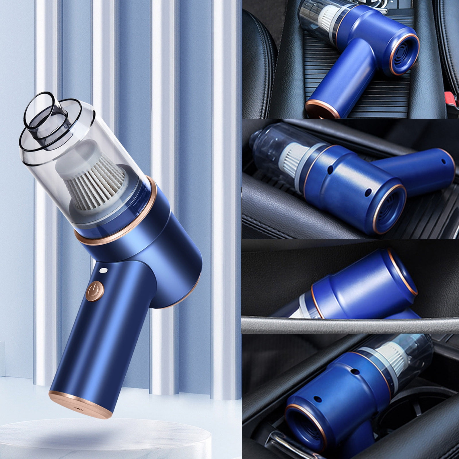 ZToonmas Car Vacuum Cleaner, 2 in 1 Strong Suction Handheld Vacuum Cordless & 42000Rpm Air Duster, Vacuum for Car Clean, Home Use, Travel