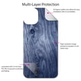 thumbnail image 4 of DistinctInk Custom SKIN / DECAL compatible with OtterBox Symmetry for iPhone 11 Pro (5.8" Screen) - Dark Blue Weathered Wood Grain Print - Printed Wood Grain Image, 4 of 5