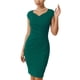thumbnail image 1 of Vestido de tubo plisado de INSPIRE CHIC para mujer 2XL Verde, 1 of 6