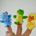 thumbnail image 4 of 10 Pcs Finger Velvet Toys Cute Animal Shapes Funny Pig Bunny Frog Cotton Puppets For Baby Best Gift, 4 of 6