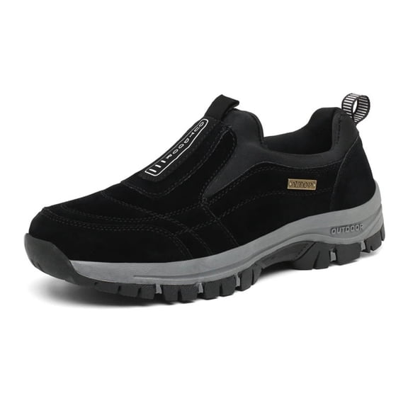 Men's Slip-On Walking SneakersHiking Orthopedic Slip-On Wide Trail Shoes