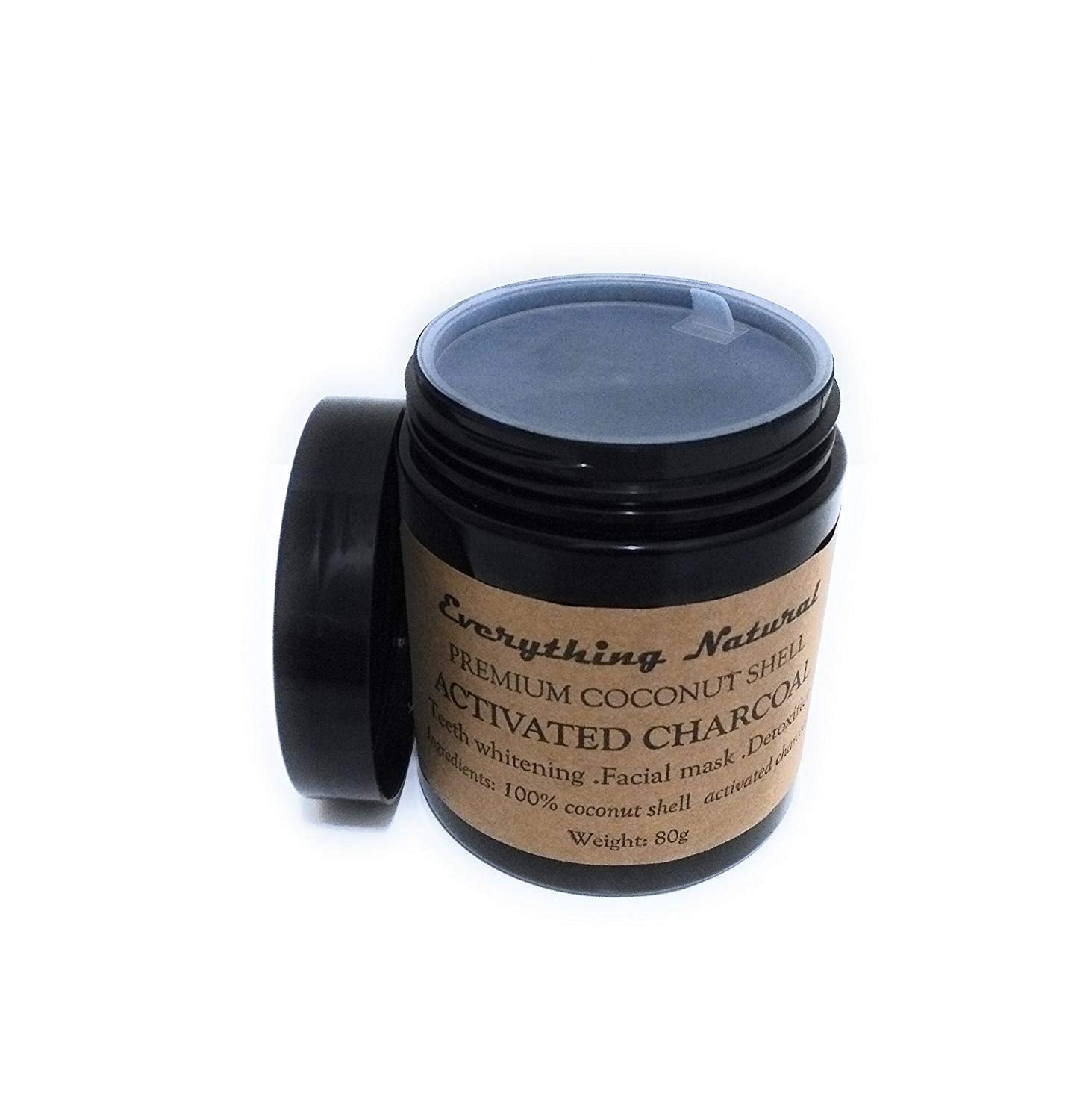Premium Coconut Activated Charcoal Powder, Large 3 Oz(80g+). Food Grade