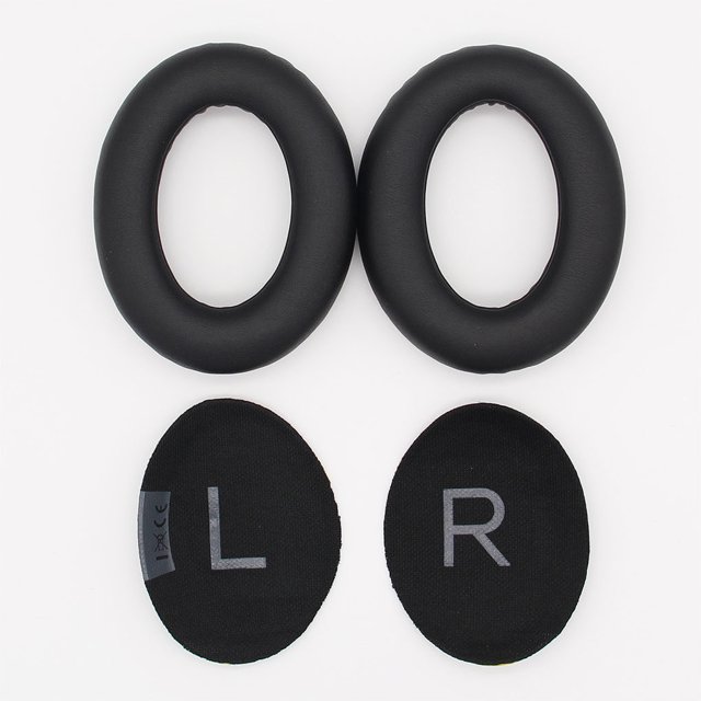 Bearachild 2 uds. Auriculares almohadillas para los oídos cojín montado en la cabeza esponja orejera reemplazo para auriculares 700 gris Relojes inteligentes Negro