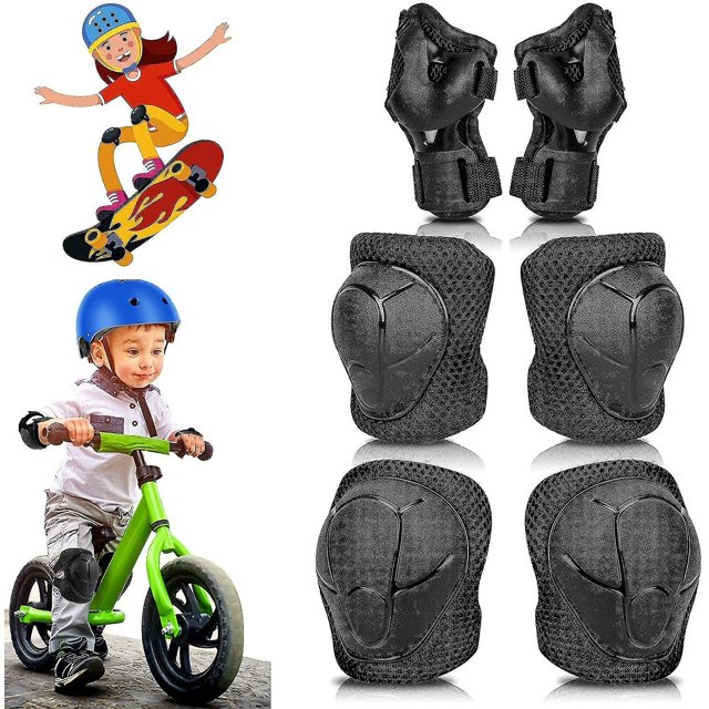 Rodilleras para niños Rodilleras para niños Kit de rodilleras para niños 6 en 1 Coderas ajustables