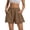 Coffee, variant on Only Moment Women's Casual Elastic Waist Lounge Shorts Polyester,Spandex Stretch Ankle Sweatpants for Golf, Athletic, Lounge, Travel, Work Yoga Shorts for Wowomen Purple,S