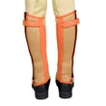thumbnail image 7 of TuffRider Children's Double Up Air Mesh Half Chap and Glove Set Tan/Burnt Orange X-Small, 7 of 7