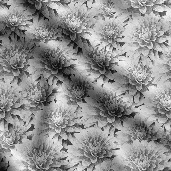 Soimoi Floral Printed, Poly Canvas Fabric Decor Sewing Fabric By The Yard- 56 Inch WideDecorative Fabric For Curtains Tote bags-Gray