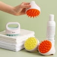thumbnail image 4 of BAETEUY Ergonomic Design Massage Brush Handheld ABS Quick Foaming Scalp Comb for Bathroom, 4 of 8